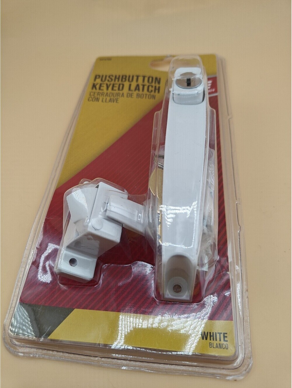 Ace Steel Push Button Latch Keyed Lock White Cabinet RV Hardware New